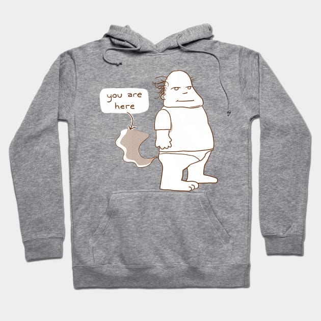 You Are Here Hoodie by godrod studios